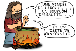 Le célébrissime druide en chef "StallmanOramix" défendant les valeurs du Logiciel Libre !