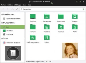 Manjaro 0.8.13 Rolling Release | Gestionnaire de fichiers Thunar