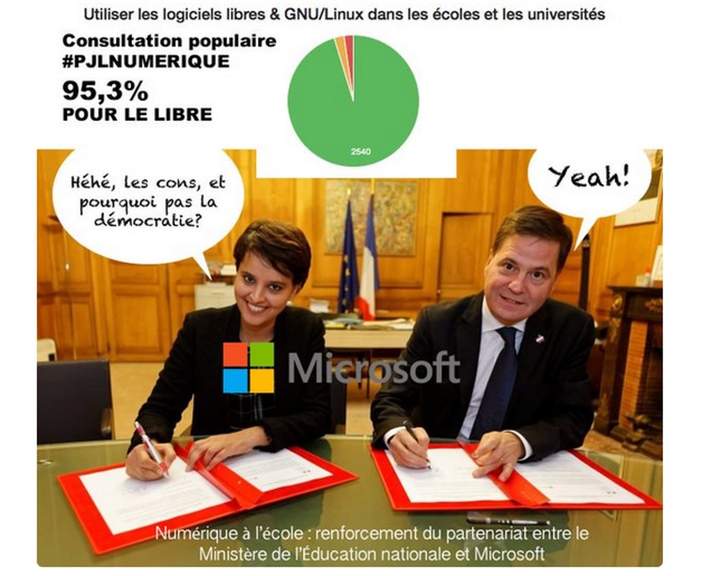 Ministre de l’Éducation nationale et Microsoft | Nouvelle victoire pour le "côté obscur" de l'Informatique !