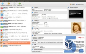 Oracle VM VirtualBox 5.0.2 | Hôte Ubuntu 14.04.3 64-b LTS