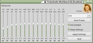 PulseAudio Equalizer | Linux Mint - Ubuntu - xBuntu - Variantes