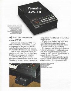 Yamaha Expandeur AWM AVS-10 compatible Electone HS Series