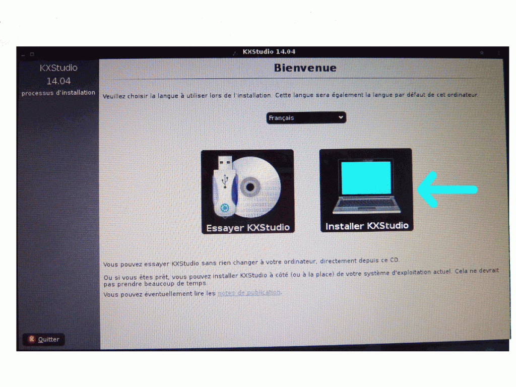 KXStudio 14.04.2 : Installation en 8 étapes (Gif animé)