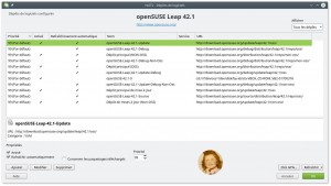openSUSE Leap 42.1 | YaST2 : Dépôts de (paquets) logiciels