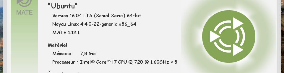 Ubuntu MATE 16.04 LTS : Moniteur Système