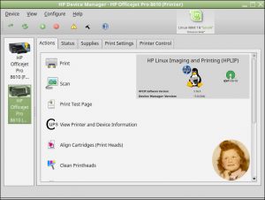 Linux MINT 18.0 – Cinnamon 3.0 : HPLIP 3.16.3 - HP Device Manager