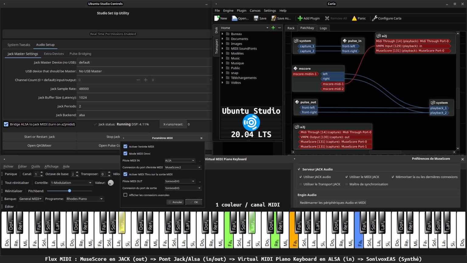 Ubuntu Studio 20.04 LTS avec Bureau Xfce optimisée pour la création