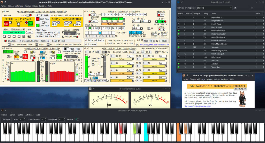 Lire les fichiers MIDI et les enregistrer en Audio sous GNU/Linux, avec quelles applications